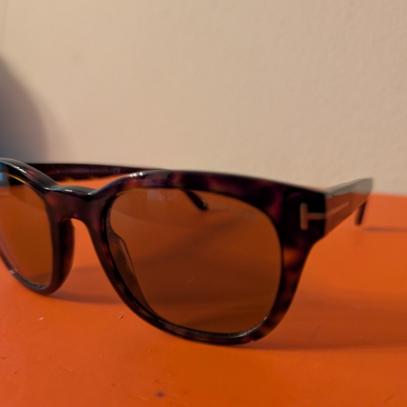 Mens/Womens/Unisex Tom Ford Eugenio Havana Brown Tortoise Sunglasses Box & Case - Picture 8 of 14